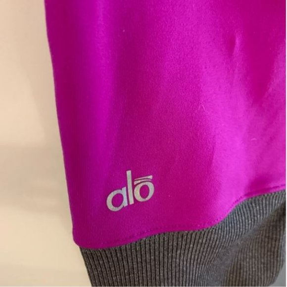 Like New ALO YOGA goddess leggings (fuchsia / heather grey) | Size small - Picture 3 of 6